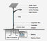  Tinggi Luminous 60W Solar LED Street Light Back Up Untuk 3 Hari Cloudy Dengan Solar Panel